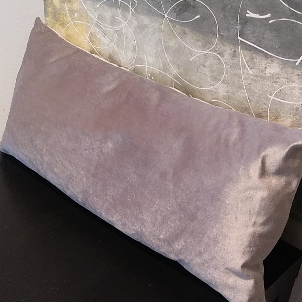 Silver Lumbar Pillow
